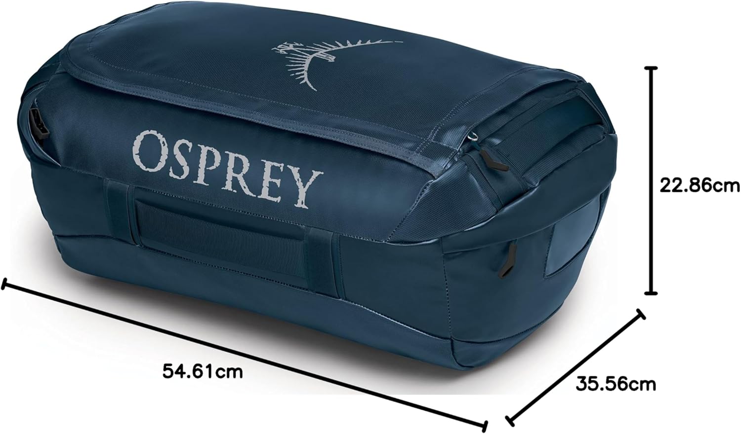 Osprey Transporter 40L Travel Duffel Bag BlackVenturi Blue