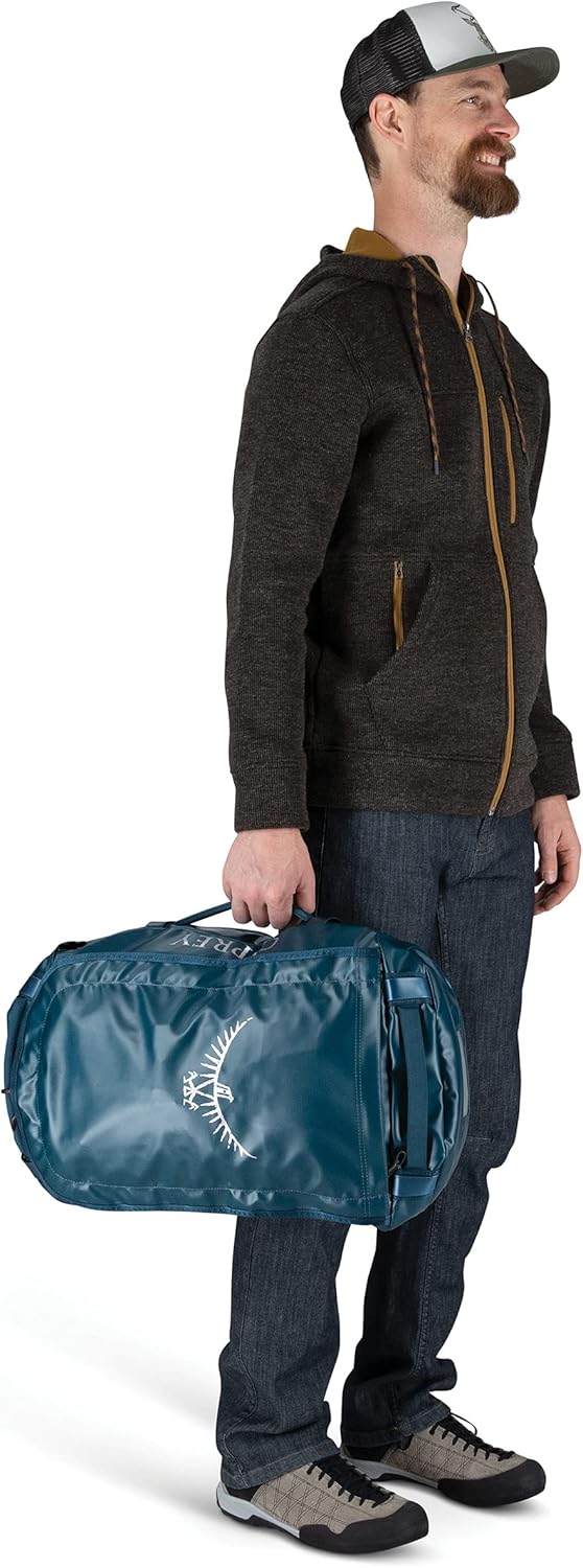 Osprey Transporter 40L Travel Duffel Bag BlackVenturi Blue