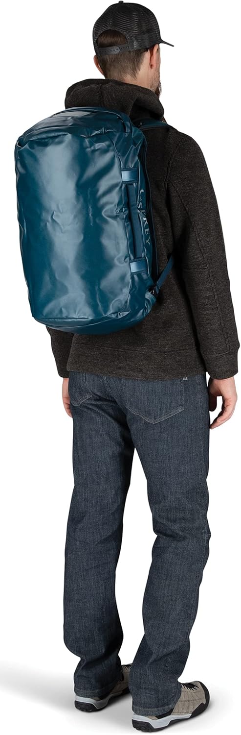 Osprey Transporter 40L Travel Duffel Bag BlackVenturi Blue