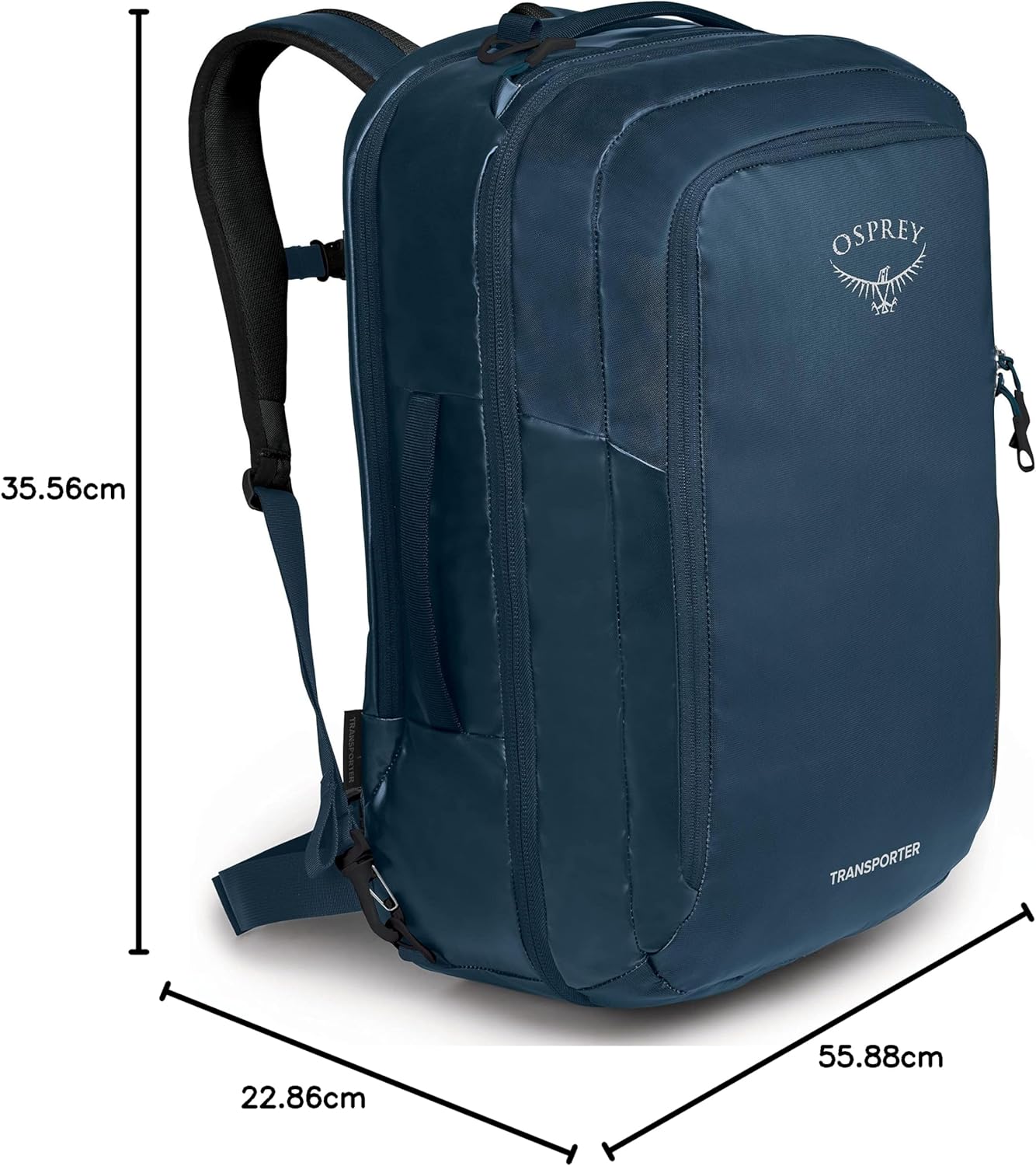 Osprey Transporter 44L CarryOn Backpack Venturi BlueVenturi Blue