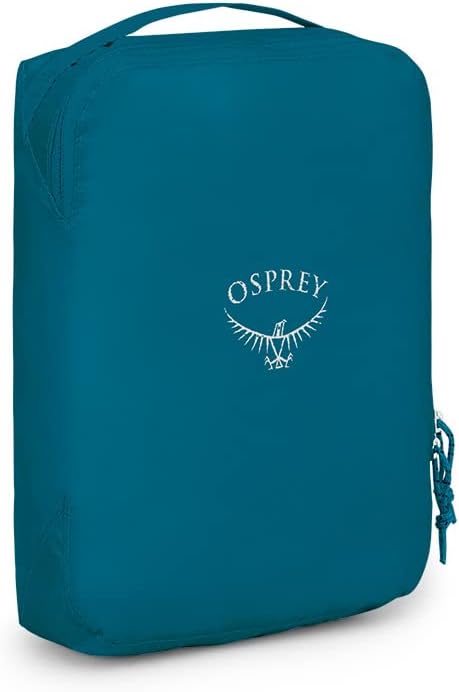 Osprey Ultralight Travel Starter Set Includes Small ampamp Medium Packing Cube and Garment Folder Waterfront BlueWaterfront Blue