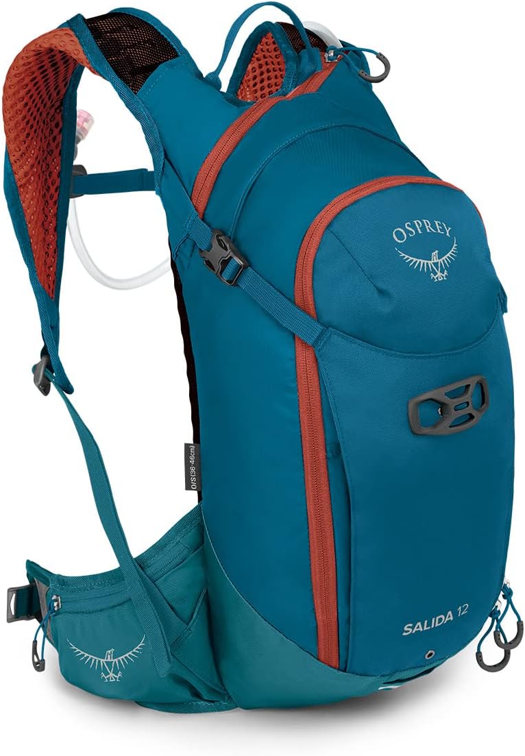 OspreySiskin 8 wRes Ultimate Red OSWaterfront Blue