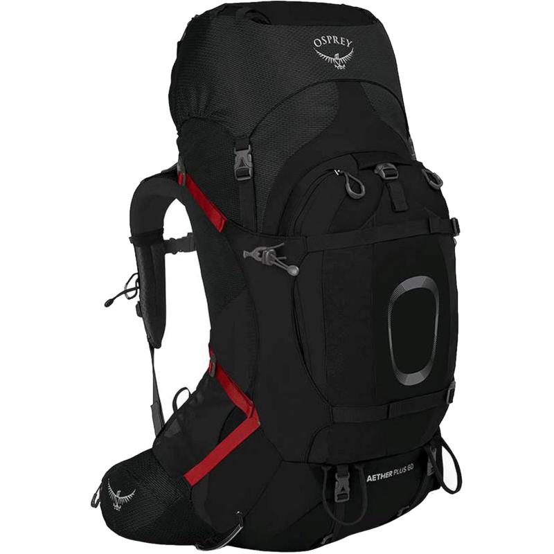Osprey Aether Plus 60L Mens Backpacking Backpack Axo Green LXLBlack