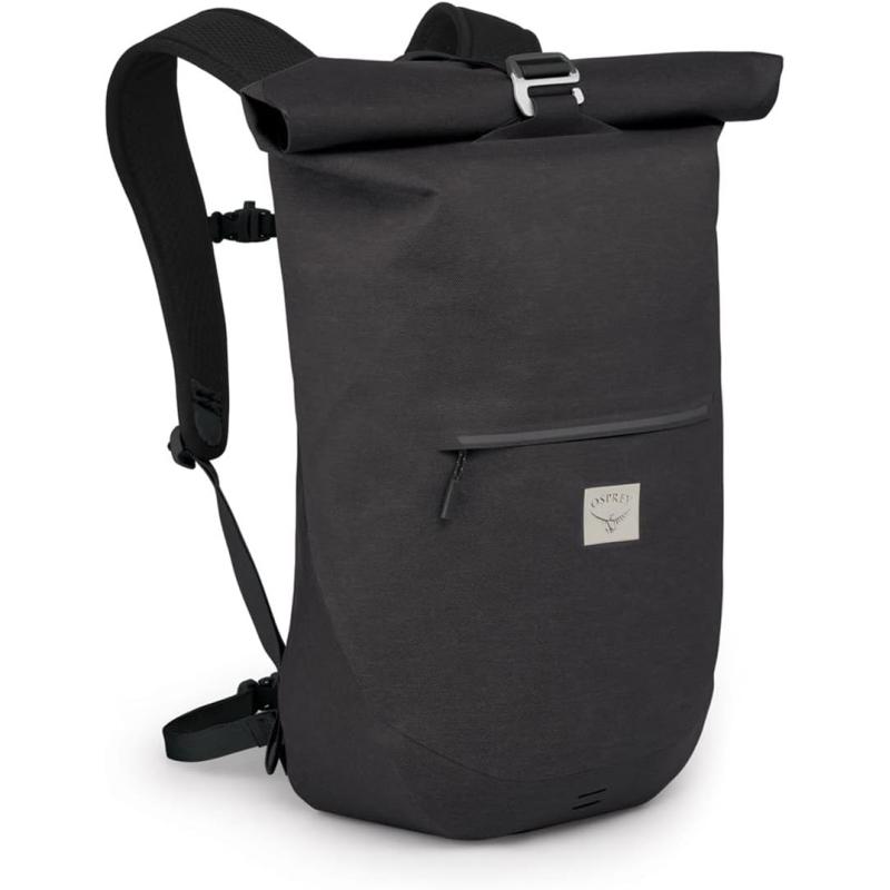 Osprey Arcane Roll Top 18L Waterproof Laptop Backpack Acorn RedStonewash Black