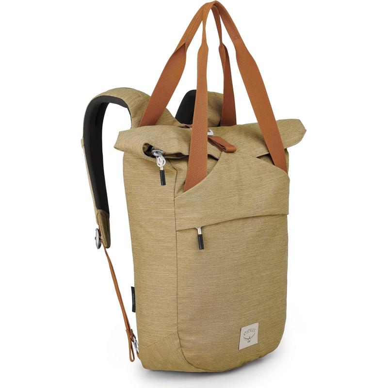 Osprey Arcane Zip Top Tote Backpack Porcelain Orange HeatherMilky Tea Tan