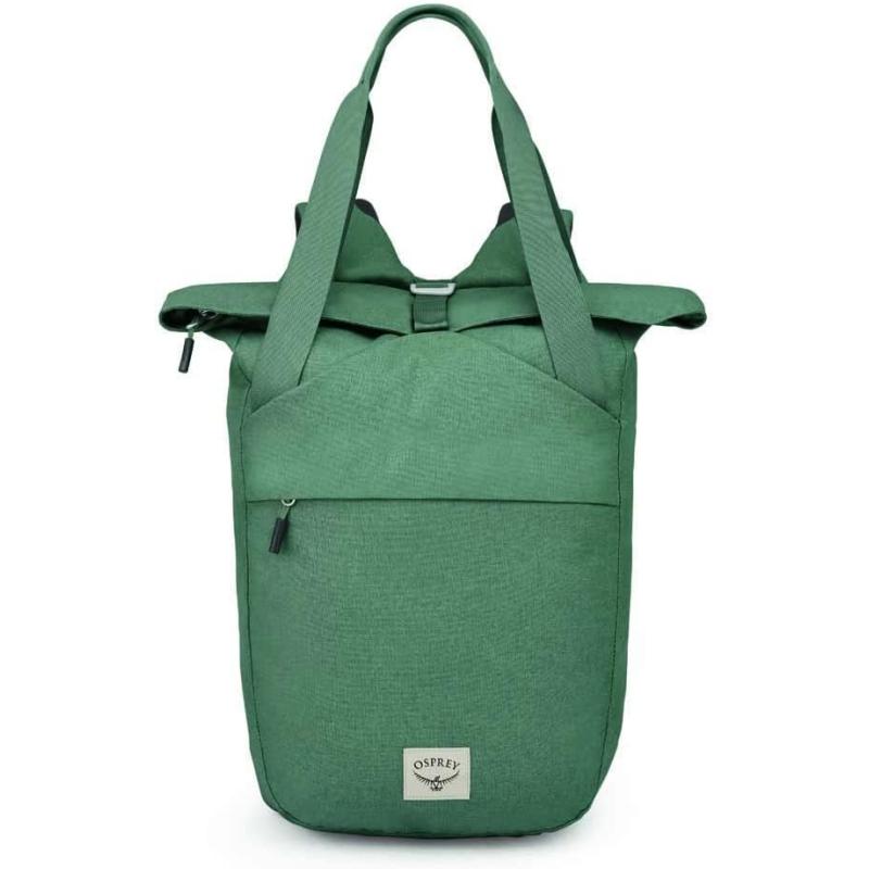 Osprey Arcane Zip Top Tote Backpack Porcelain Orange HeatherPine Leaf Green