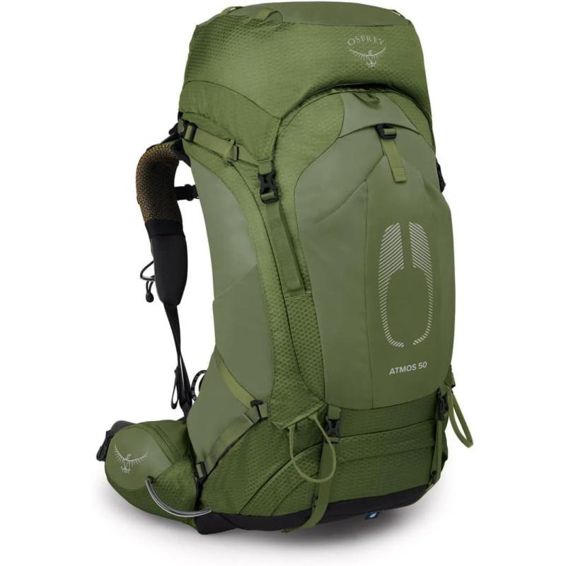 Osprey Atmos AG 50L Mens Backpacking BackpackMythical Green