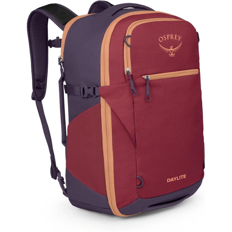 Osprey Daylite 35L Travel Pack Tumbleweed YellowTunnel VisionKakio PinkPurple Ink