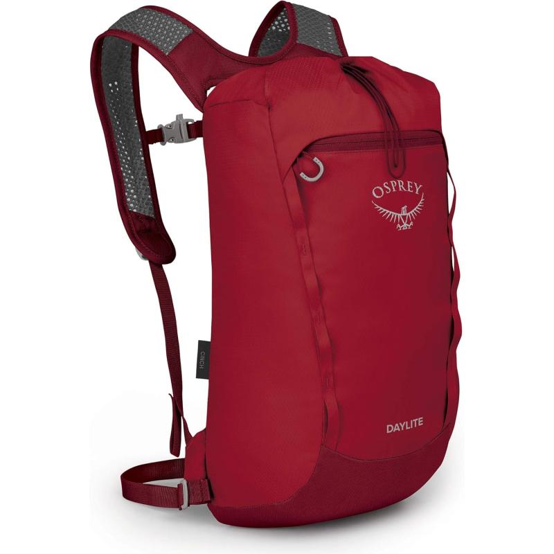 Osprey Daylite Cinch Backpack Blue SpikemossAlkalineCosmic Red