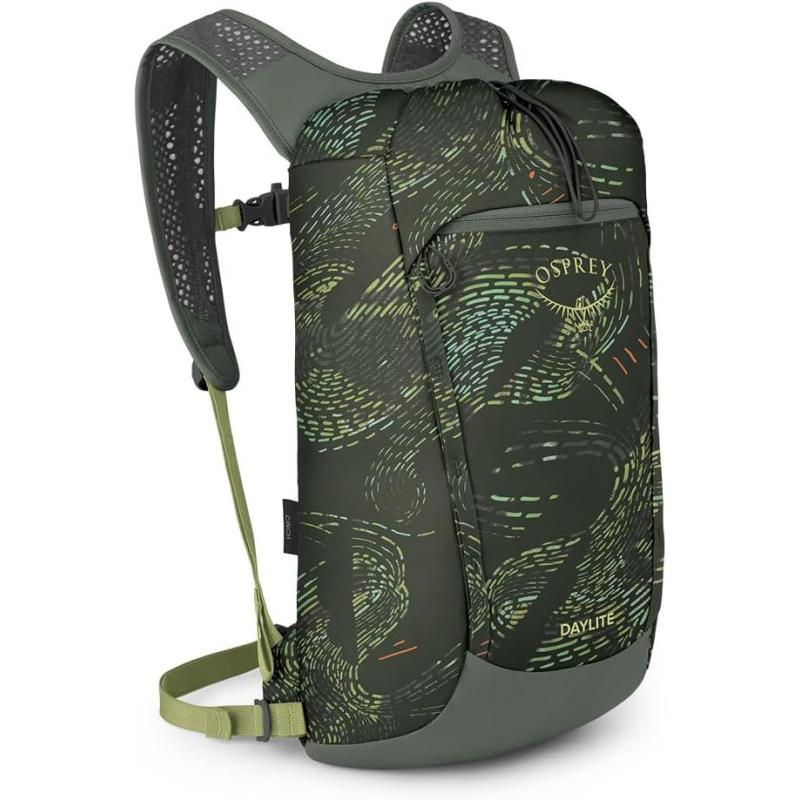 Osprey Daylite Cinch Backpack Blue SpikemossAlkalineRattan PrintRocky Brook