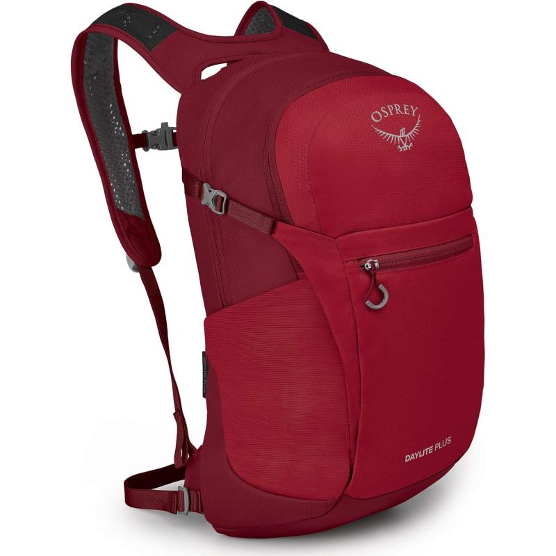 Osprey Daylite Plus Commuter Backpack BlackCosmic Red