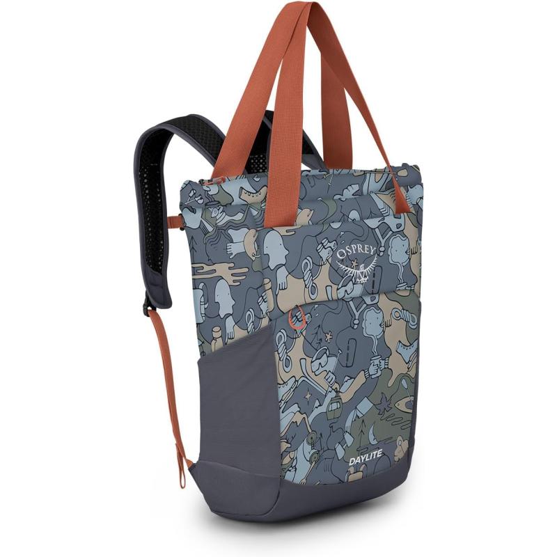 Osprey Daylite Tote Pack Blue SpikemossAlkalineEnjoy Outside Print