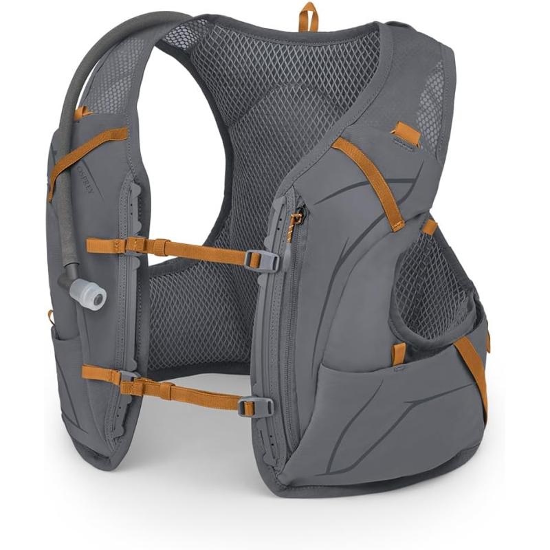 Osprey Duro 15L Mens Running Hydration Vest with Hydraulics ReservoirPhantom GreyToffee Orange
