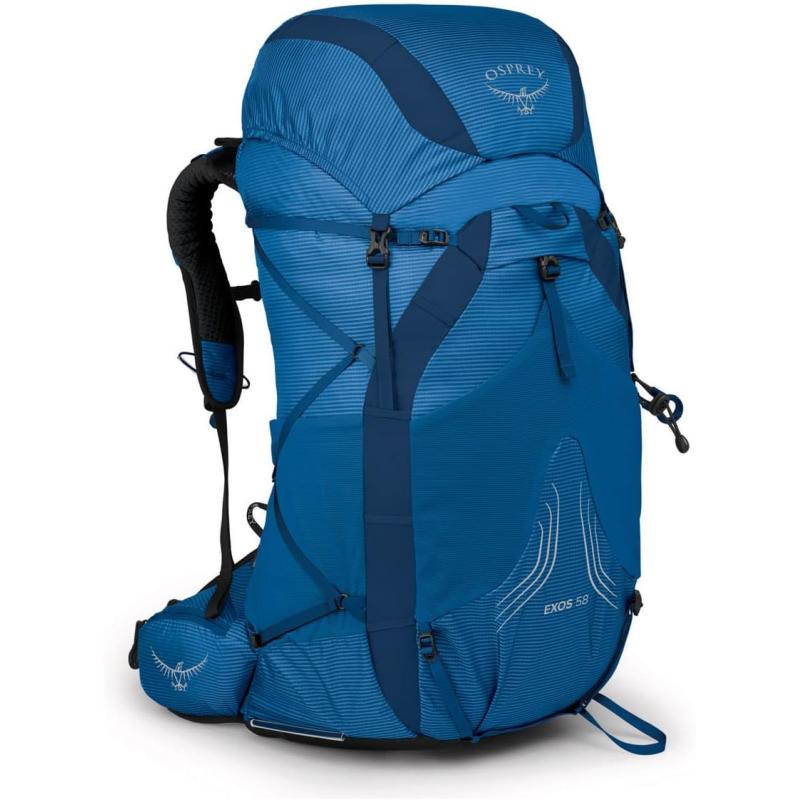 Osprey Exos 58 Mens Ultralight Backpacking BackpackBlue Ribbon
