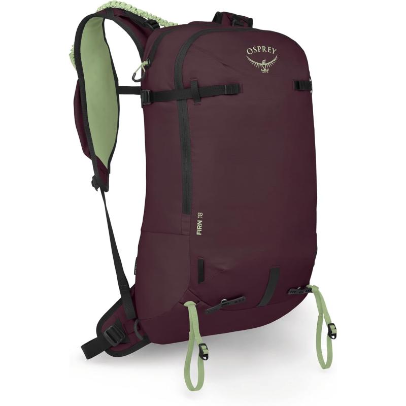 Osprey Firn 18L Ski and Snowboard Backpack Elderberry PurplePeppermint Green SmallMediumElderberry PurplePeppermint Green