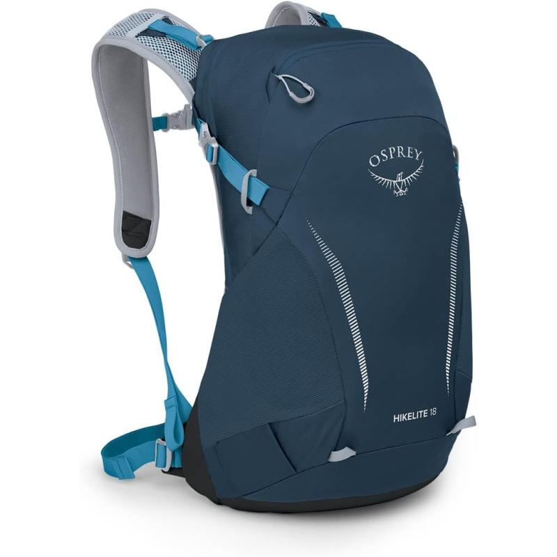 Osprey Hikelite 18L Unisex Hiking Backpack 18 Tan Concrete One SizeAtlas Blue