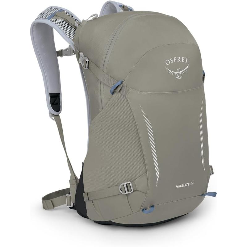 Osprey Hikelite 26L Unisex Hiking Backpack Pine Leaf GreenTan Concrete