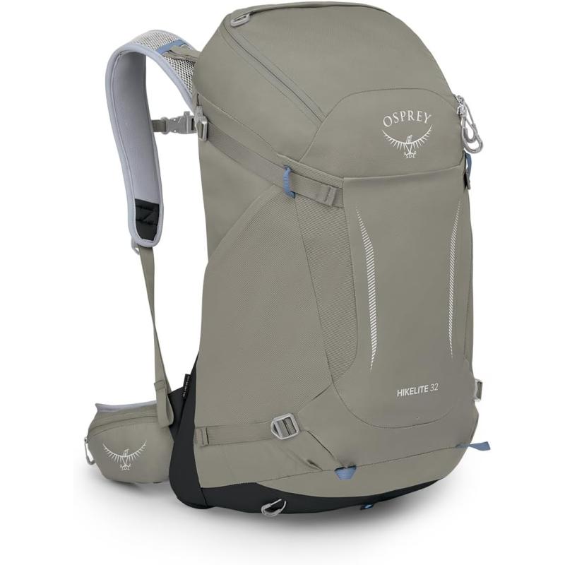 Osprey Hikelite 32L Unisex Hiking Backpack Pine Leaf Green SMTan Concrete