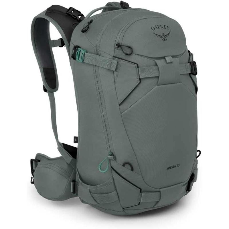 Osprey Kresta 30 Womens Backcountry Ski and Snowboard BackpackPine Leaf Green