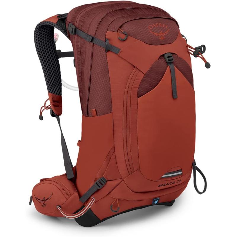Osprey Manta 34L Mens Hiking Backpack with Hydraulics Reservoir Oak Leaf Orange One SizeOak Leaf Orange