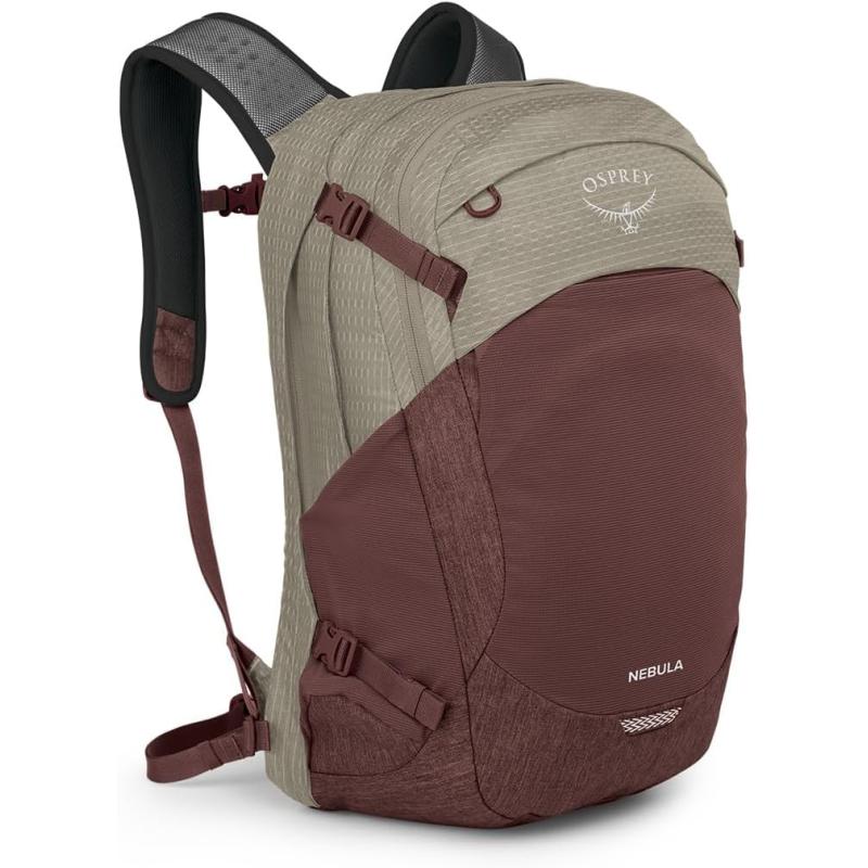 Osprey Nebula Commuter Backpack Atlas BlueHeatherSawdust TanRaisin Red