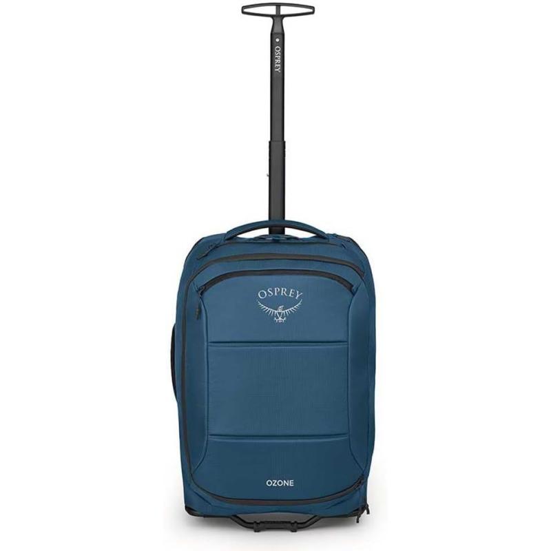 Osprey Ozone 2Wheel CarryOn 40L215quot BlackCoastal Blue