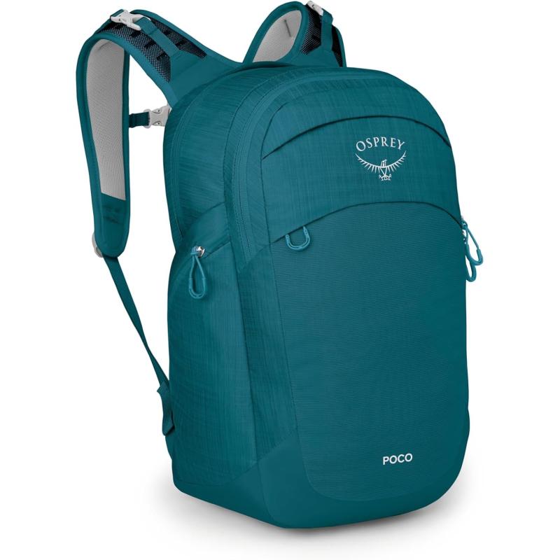 Osprey Poco Changing Backpack with Clipin Changing Pad Tan ConcreteDeep Peyto