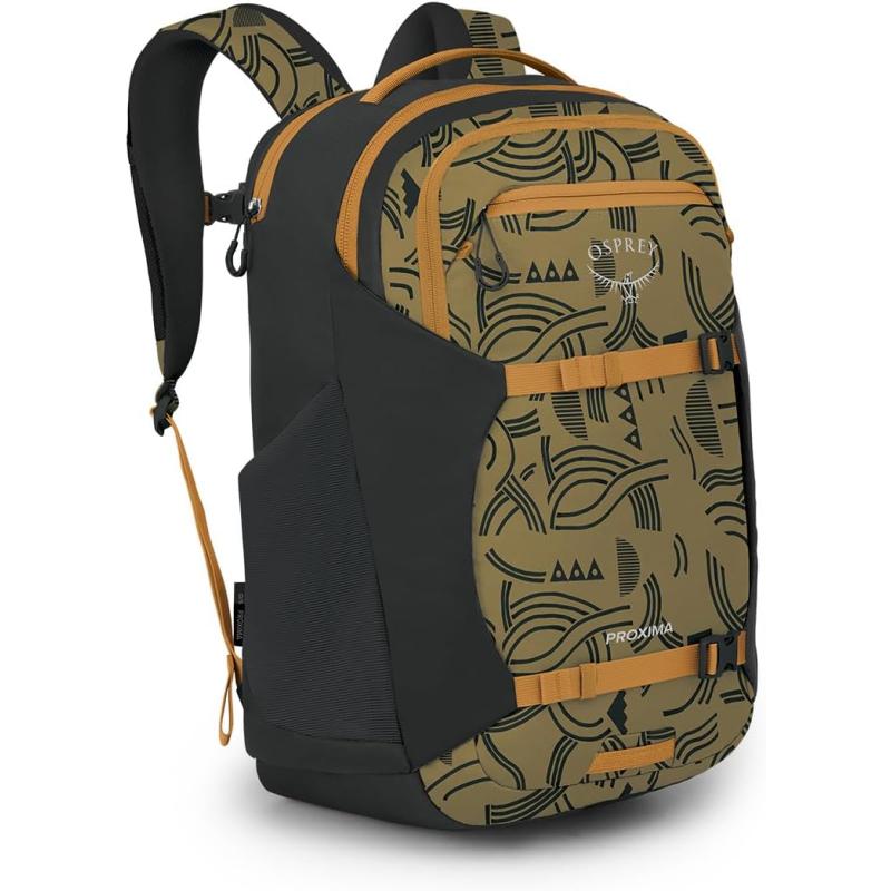 Osprey Proxima Laptop Commuter Backpack BlackFind the Way PrintBlack