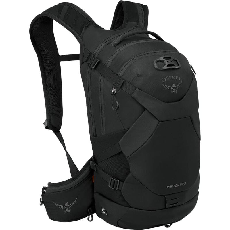 Osprey Raptor Pro Mens Biking Backpack with 25L Hydraulics Reservoir Black