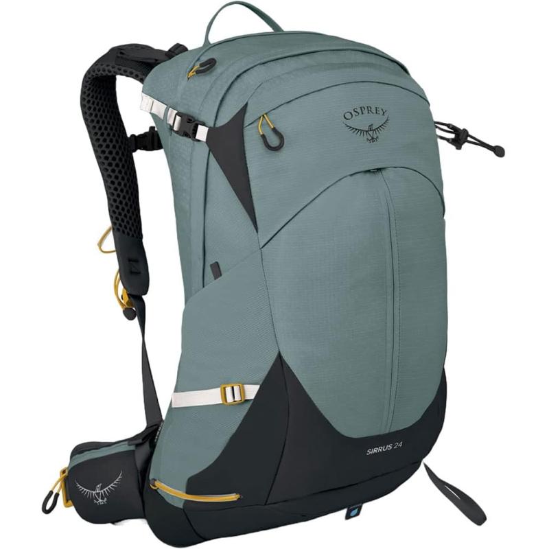 Osprey Sirrus 24L Womens Hiking Backpack Tunnel Vision GreySucculent Green