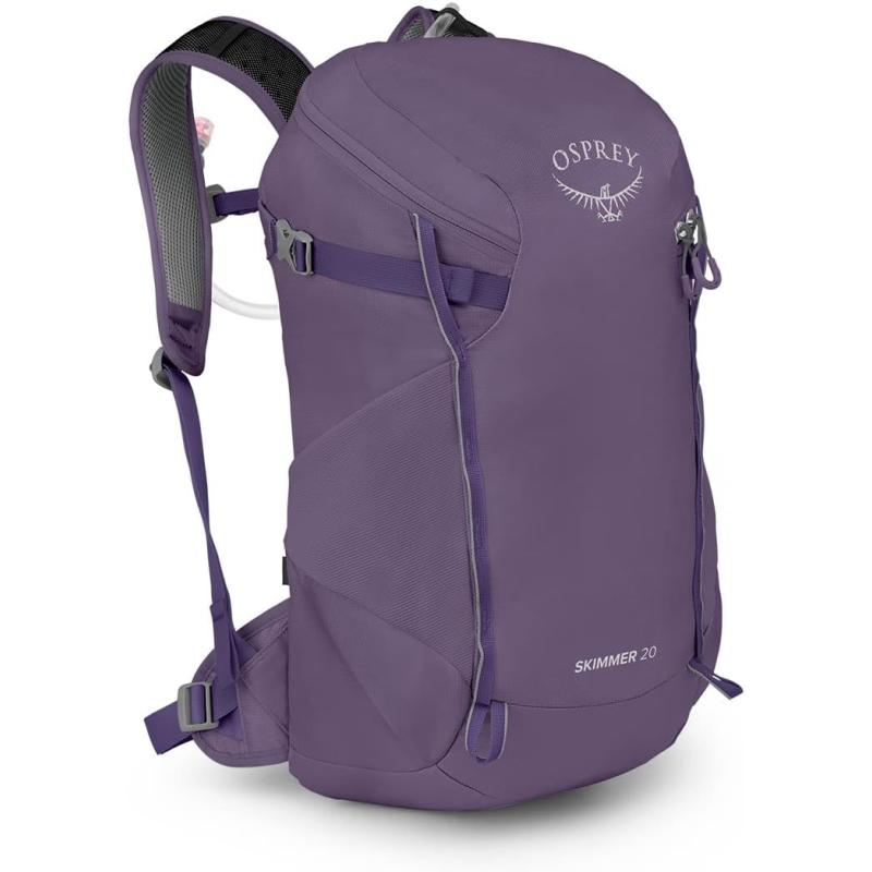 Osprey Skimmer 20L Womens Hiking Backpack with Hydraulics Reservoir Purpurite Purple