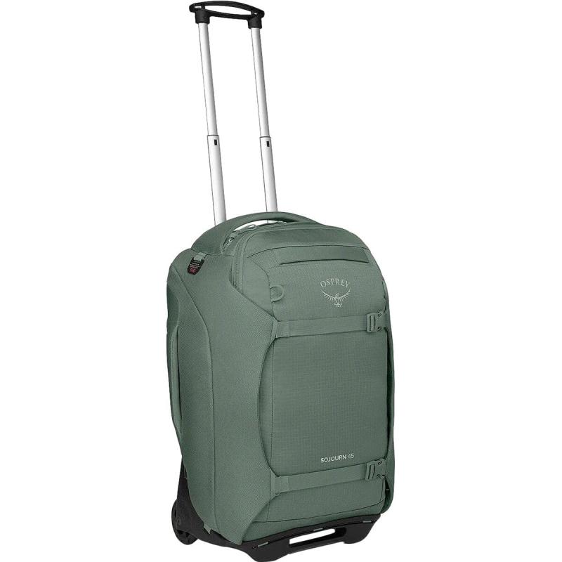 Osprey Sojourn 22quot45L Wheeled Travel Backpack with Harness Koseret GreenKoseret Green
