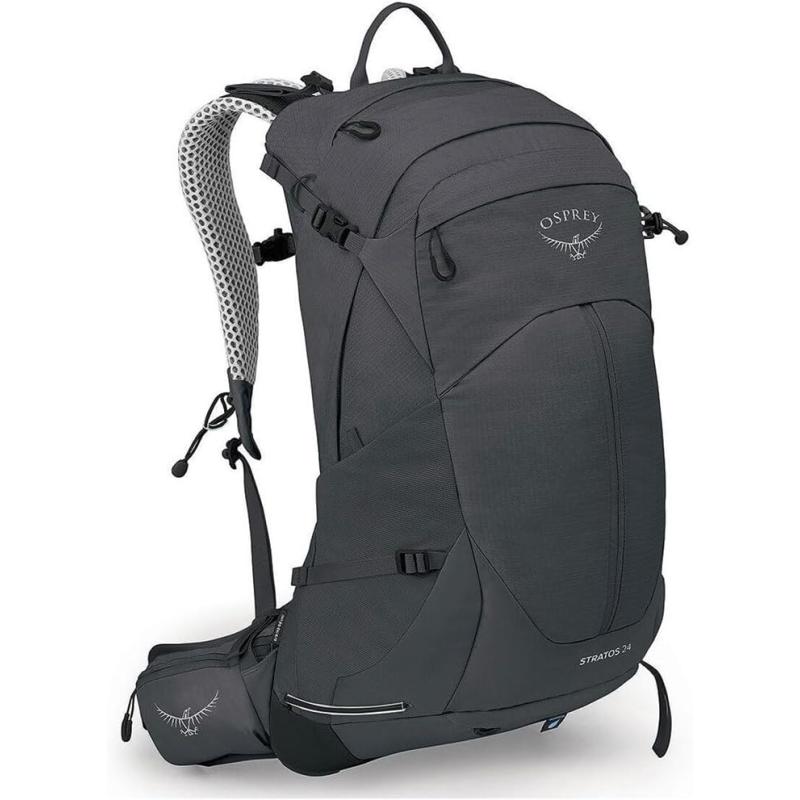 Osprey Stratos 44L Mens Hiking Backpack Cetacean BlueTunnel Vision Grey