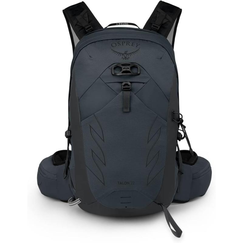 Osprey Talon 22L Mens Hiking Backpack with Hipbelt Green BeltBlack LXLEclipse Grey