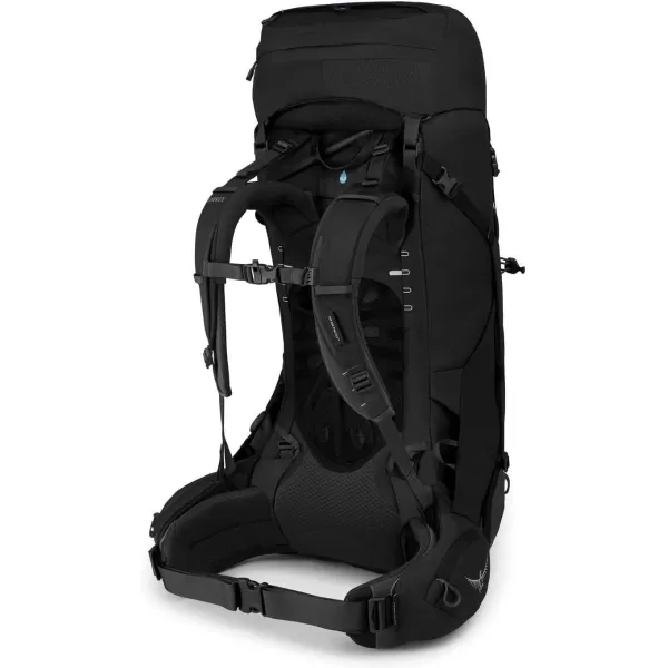 Osprey Aether 55L Mens Backpacking Backpack Garlic Mustard Green SMBlack