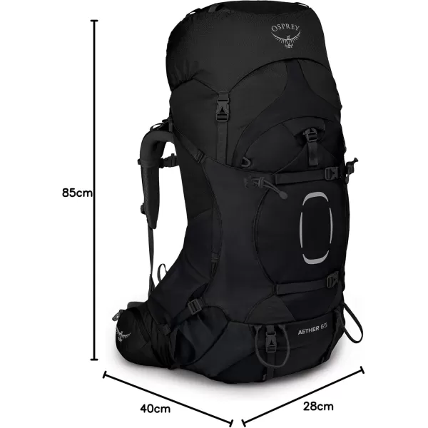 Osprey Aether 65 Mens Backpacking BackpackBlack