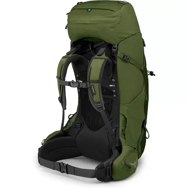 Osprey Aether 65 Mens Backpacking BackpackGarlic Mustard Green