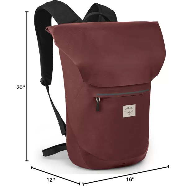 Osprey Arcane Roll Top 18L Waterproof Laptop Backpack Acorn RedAcorn Red