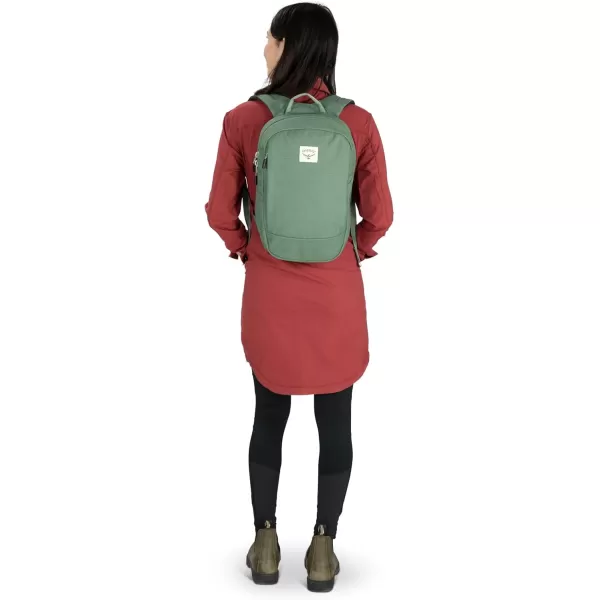Osprey Arcane Small Day Commuter Backpack Porcelain Orange HeatherAllium RedBrindle Brown