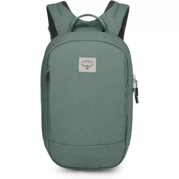 Osprey Arcane Small Day Commuter Backpack Porcelain Orange HeatherPine Leaf Green