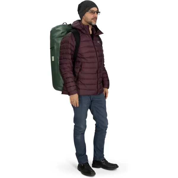 Osprey Arcane Waterproof 65L Duffel Bag  Prior SeasonPine Leaf Green