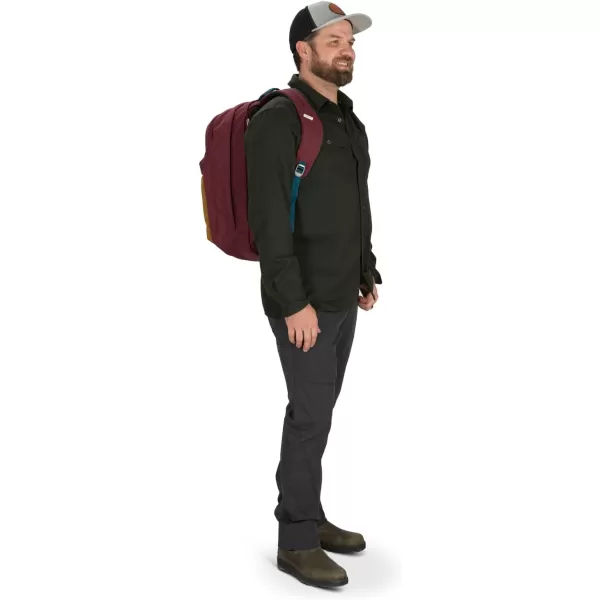 Osprey Arcane XL Day Commuter Backpack Earl GreySandy Grey HeatherAllium RedBrindle Brown