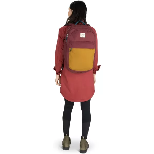 Osprey Arcane XL Day Commuter Backpack Earl GreySandy Grey HeatherAllium RedBrindle Brown