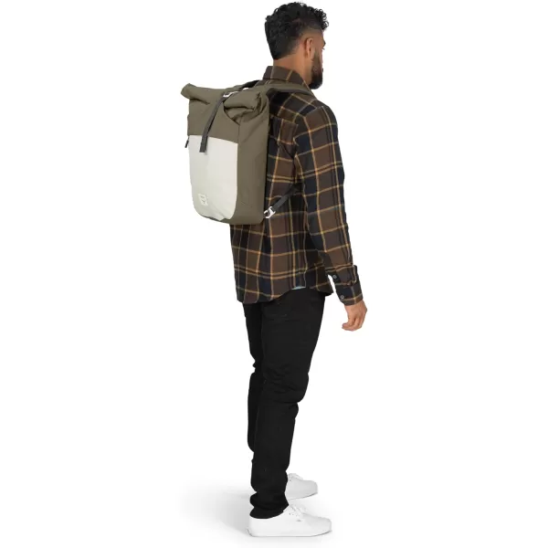 Osprey Arcane Zip Top Tote Backpack Porcelain Orange HeatherEarl GreySandy Grey Heather