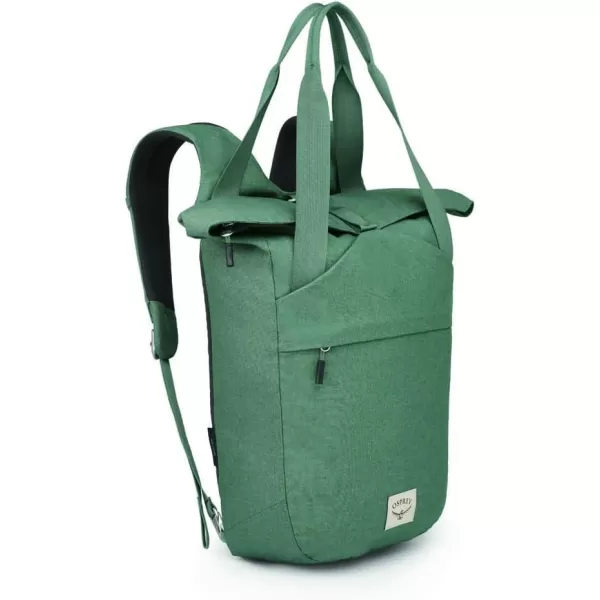 Osprey Arcane Zip Top Tote Backpack Porcelain Orange HeatherPine Leaf Green