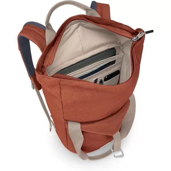 Osprey Arcane Zip Top Tote Backpack Porcelain Orange HeatherPorcelain Orange Heather