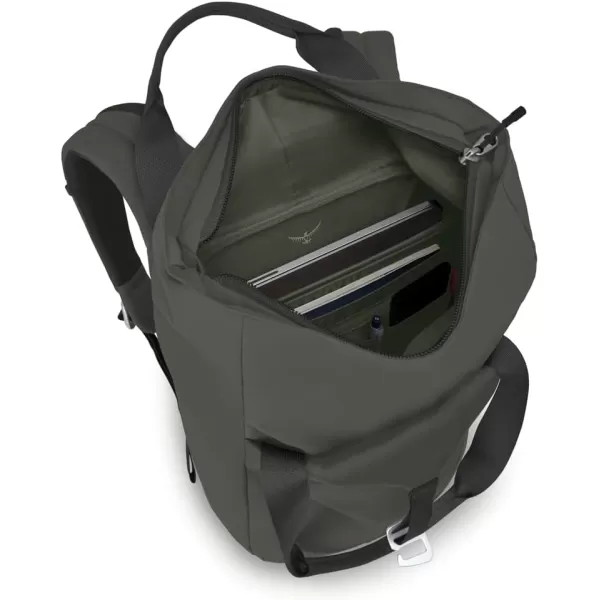Osprey Arcane Zip Top Tote Backpack Porcelain Orange HeatherStonewash Black