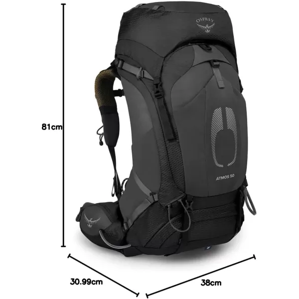 Osprey Atmos AG 50L Mens Backpacking BackpackBlack