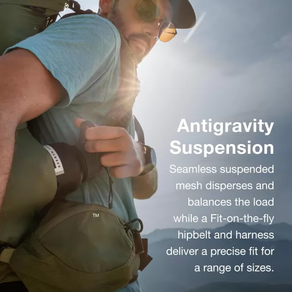 Osprey Atmos AG 50L Mens Backpacking BackpackMythical Green
