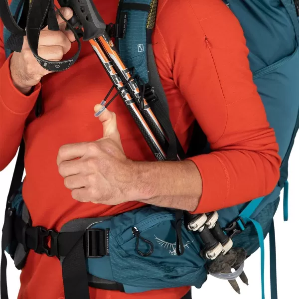 Osprey Atmos AG 50L Mens Backpacking BackpackMythical Green